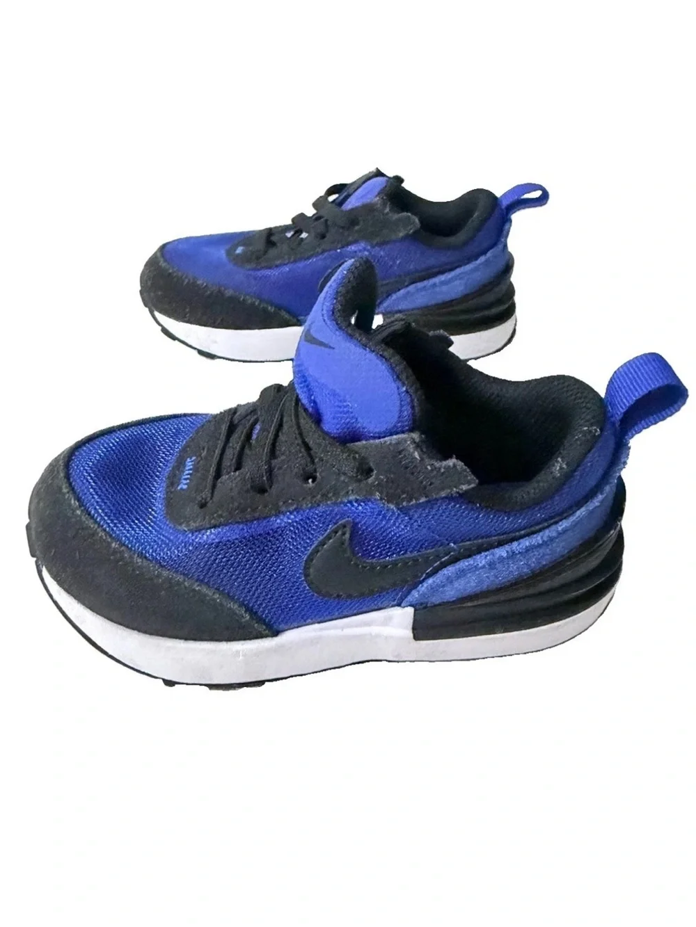 Nike Waffle One TD Blue Racer Toddler Boy Shoes 7C, DC0479-400, EUC
